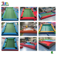 Free shipping 6x4x0.5mH inflatable snooker field football snooker table pool, inflatables snooker sport games air snooker game