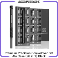 ARROWMAX Premium Precision Screwdriver Set With Alu Case (96 in 1) Hand Tools for Iphone Computer Tri Wing Torx Screwdrivers