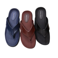 Kingman Sendal Cowok Casual Model Paris Sandal Jepit Pria Kulit Kualitas Import