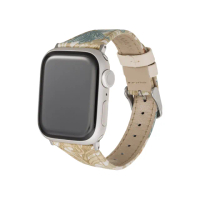 【Gramas】Apple Watch 38/40/41/42mm 仕女彩繪錶帶 BEST OF MORRIS 聯名限量款(象牙)