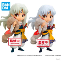 BANDAI Original QPosket Inuyasha Anime Figure Sesshoumaru Boxless Action Figure Toys for Boys Girls Kids Children Birthday Gifts