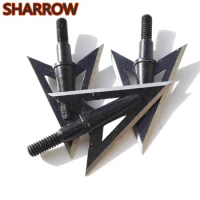 3/6/12Pcs Archery Arrowheads Blade Tips Broadheads Screw-in Arrow Points BowFishing Arrow Outdoor Fishing Shooting Accessories
