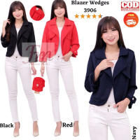 Femme Ols-Blazer Wedges Fashion Wanita 3906