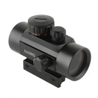 RD1X40 Red Dot Sights Iris Optical Sight Tactical Hunting Red Dot Scope Telescope 11mm 20mm Mounts Aim Point Hunting Accessory