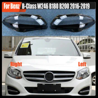 For Benz B-Class W246 B180 B200 2016-2019 Front Headlight Glass Cover Headlamps Transparent Shell Lens Case