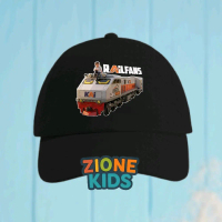 Topi Anak KAI Railfans CC203 Kartun Kereta Api – Topi Anak Custom Nama ZIONE KIDS – BISA COD