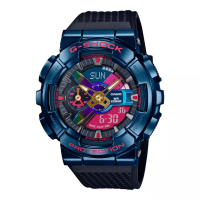 Casio Jam Tangan Pria Casio G-Shock X Bearbrick GM-110SN-2APFS Shanghai Night Series Black Resin Ban
