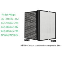 FY1417 Hepa Filter Activated Carbon Filter For Philips Air Purifier AC1210/1212/1216/1218/2726 362*276*38mm