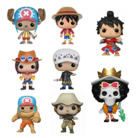 Anime One Piece Luffy &amp; Chopper &amp; ACE &amp; Law &amp; ZORO &amp; Brook &amp; Usopp Figure Vinyl Doll Collection Toys