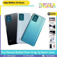 Original Back Cover For Xiaomi Redmi Note 10 4G Back Battery Cover Housing Door For Xiaomi Redmi Note 10 5G Rear Case Replace