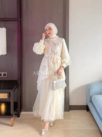 ELENA MAXI DRESS gamis wanita By Artemis Fashion Elena P2 pink