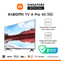 Five year warranty 【NEW】Xiaomi | A Pro 43 Inch 2025 | 4K UHD | QLED Display | 60Hz | | Assistant Bui