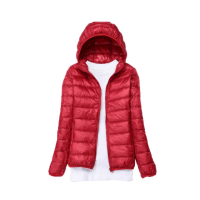 【Alishia】輕薄百搭立領連帽真羽絨外套 S-7XL(現+預 黑色 / 白色 / 灰色 / 紅色 / 寶藍 / 深藍 / 橘色)