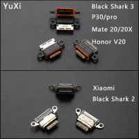 5PCS Type C USB Charging Port Connector Plug Jack Socket Dock For Xiaomi Black Shark 2/3 P30/Pro Mate 20/20X Power Charging Port