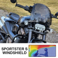 Sportster S Windshield Quick-Release Compact Windshield For Harley Sportster S 1250 RH 1250 Accessories Fairing
