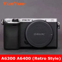 Retro Style For Sony A6300 A6400 ILCE-6300 ILCE-6400 Anti-Scratch Camera Lens Sticker Protective Film Body Protector Skin Cover