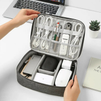 Travel Electronic Gadget Organizer USB Cable Bag Multi-Function Storage Bags Large Pouch Cable Organ