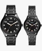 美國代購  台灣現貨 FOSSIL 情侶對錶 BQ2471SET【APP下單跨店最高20%點數】