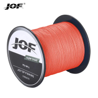 สายเบ็ด, JOF, 4 เส้น, สาย PE ถัก, มีให้เลือก 300m, 500m, 1000m, ความยาว PE 0.4#-PE8.0#, ทนต่อการเกิด