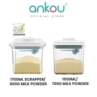 Ankou - Toples Susu Bubuk / Makanan Air Tight ( 1700ml Scrapper + 1500ml ) - 1700ml+1500ml