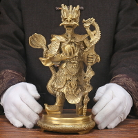 家用供奉神像佛像銅像擺件純銅站立龍王像客廳供桌桌面擺設工藝品