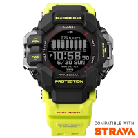 CASIO 卡西歐 G-SHOCK GPS定位 藍牙 心率偵測 太陽能電力 警示亮黃 戶外首選 防塵泥 緊急救援系列 GPR-H1000RY-1A9_53.2mm