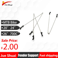 MTB Bike Fender Support 20'' 24'' 26" 700C Mudguard Wings Support Stainless Steel Cycling Parts Front and Rear Fender V Break