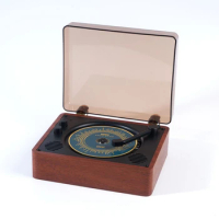 Retro Vinyl CD Player Album Bluetooth Speaker Player Portable External Rechargeable