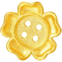 Pure 999 Gold 24K Yellow Gold Bracelet 3D Gold Sun Flower Bracelet