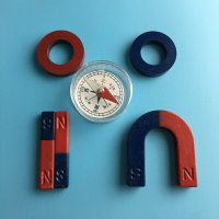 教學磁鐵套裝條形磁鐵/U型磁鐵馬蹄形磁鐵環形磁鐵指南針