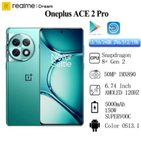 OnePlus Ace 2 Pro 6.74" 120Hz AMOLED Snapdragon 8 Gen 2 5000mAh Battery 150W SUPERVOOC 50MP NFC OTA