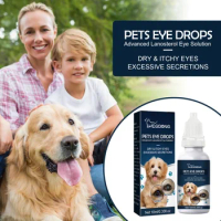 Pet eye drops for cats and dogs to remove tear marks, relieve eye itching, gently cleanse and brighten the face