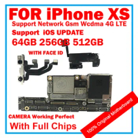 64/256/512GB For iPhone XS Fully Tested Cleaned iCloud Original Mainboard Authentic Compatible With iPhone Motherboard