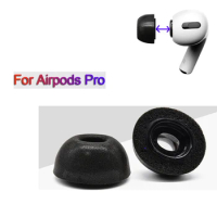 Noise Reduction Replacement Memory Foam Ear Tips For Apple Airpods Pro EarBuds Cover Black/Grey/Yellow Earphone Accessories
