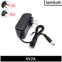 6V 2A Video Recorder LED Switch Power Adapter Massage Chair Fan Motor 6V 2000MA Universal Charger