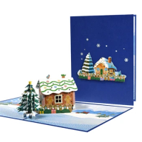 Christmas Card with 3D Gingerbread Festive Gift Idea