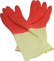 打掃必備【史代新文具】康乃馨 家庭用 雙色手套/塑膠手套/清潔手套