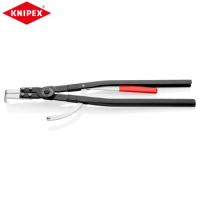 KNIPEX 44 20 J61 Circlip Pliers Black Powder Coated With Locking Device And With Replaceable Tips Made of Tempered Steel