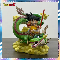 14cm Dragon Ball Figure Son Goku Anime Figure Goku With Shenron Figurine Pvc Statue Collectible Model Doll Ornament Toy Gifts
