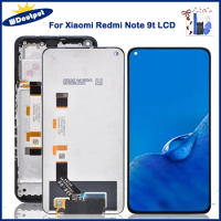 6.53"Original For Xiaomi Redmi Note 9T 5G LCD Display Touch screen digitizer assembly Replacement for Redmi Note 9T with frame