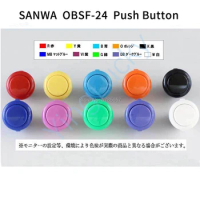 1pcs Sanwa Arcade Push Button OBSF-24 for Kit JAMMA/Nintendo/Pandora Box 3D Video Game