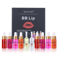 8 Colors Vials 5ml Lips Glow Ampoule Serum Lip Serum Pigment Cosmetics