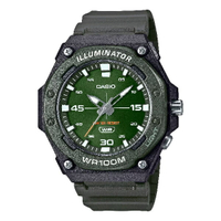 CASIO 卡西歐 MW-620H-3AV 清楚易見條形時標潮流腕錶 綠面 48.1mm｜樂天全館特惠中★指定刷卡回饋10%