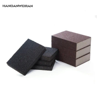 2Pcs Black Sponge Magic Power Clean Cleaning Melamine Magic Eraser Emery Sponge Wash Pan Wipe10*7*2.5/10*6.9*1.3CM