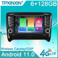 Android 11 6+128G PX6 For AUDI TT 2006-2012 2DIN auto audio Car stereo navigation screen multimedia