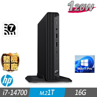 HP 惠普 800 G9 Mini 迷你商用電腦 i7-14700/16G/M.2-1TB/W11P