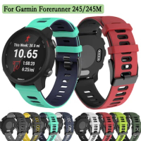 20mm Strap For Garmin Forerunner 245/245M High Quality Silicone Watchband Replacement Bracelets Wristband Accessories