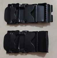 Gasper Kepala Ikat Pinggang Pria Sabuk Hitam 4cm Model Jepit Design Minimalis Varian 1 (Random)
