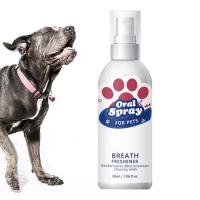 Pet Breath Freshener Natural Oral Spray Cleaning Odor Removal 30ml Breath Spray Oral Care For Puppies Dogs Kittens Cats Remove