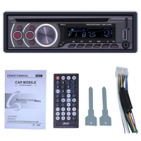 Car Stereo CD Player - Single Din Bluetooth Audio and Hands Free Calling MP3 Player CD/DVD/VCD USB Port AUX Input AM/FM Radio